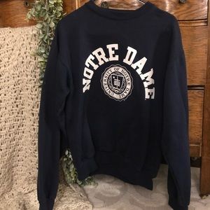 Navy Notre Dame Crewneck